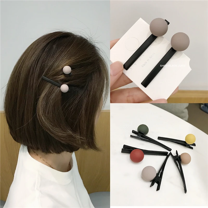 1 шт. корейский винтажный скраб шарик металлические заколки для волос для женщин девушек украшение для волос ежедневный держатель для волос элегантные аксессуары для волос