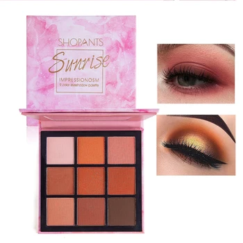 

Charming Colors Long Lasting SHOPANTS Eye Shadow 9 Palette Waterproof Make Up Palette