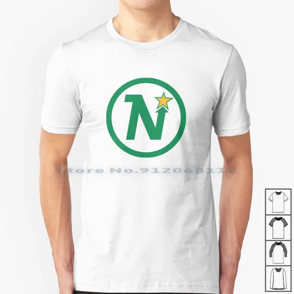 Винтажная деформированная футболка для хоккея с символикой команды Minnesota North Stars