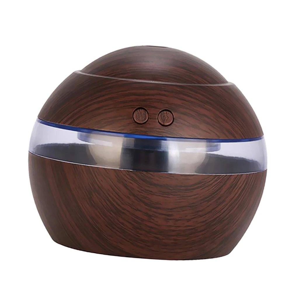 Colorful Wooden LED Ultrasonic Aroma Humidifier Diffuser Car Air Purifier For Bedroom Living Room Bathroom Electric Humidifier