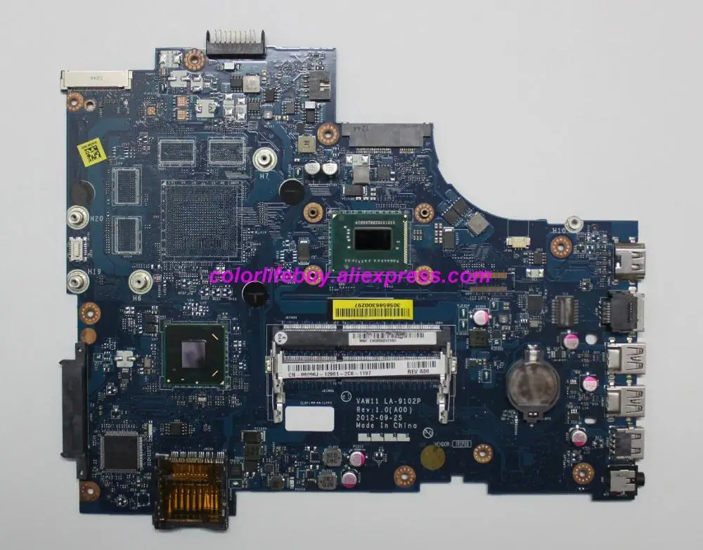 Натуральная CN-06006J 06006J 6006J VAW11 LA-9102P i3-3227U ноутбук материнская плата для ноутбука Dell