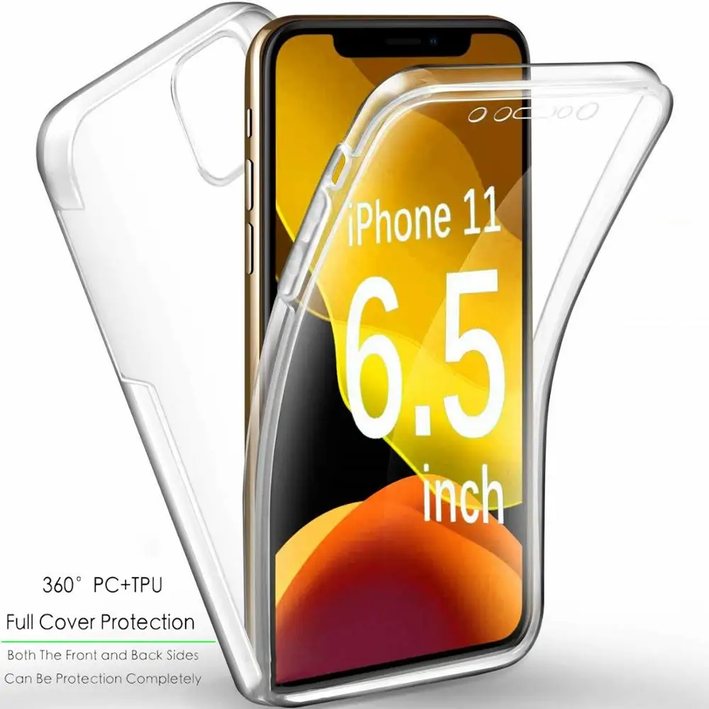 Чехол для Apple iPhone 11 / Pro Max тонкий чехол с полным покрытием на 360 градусов мягкий