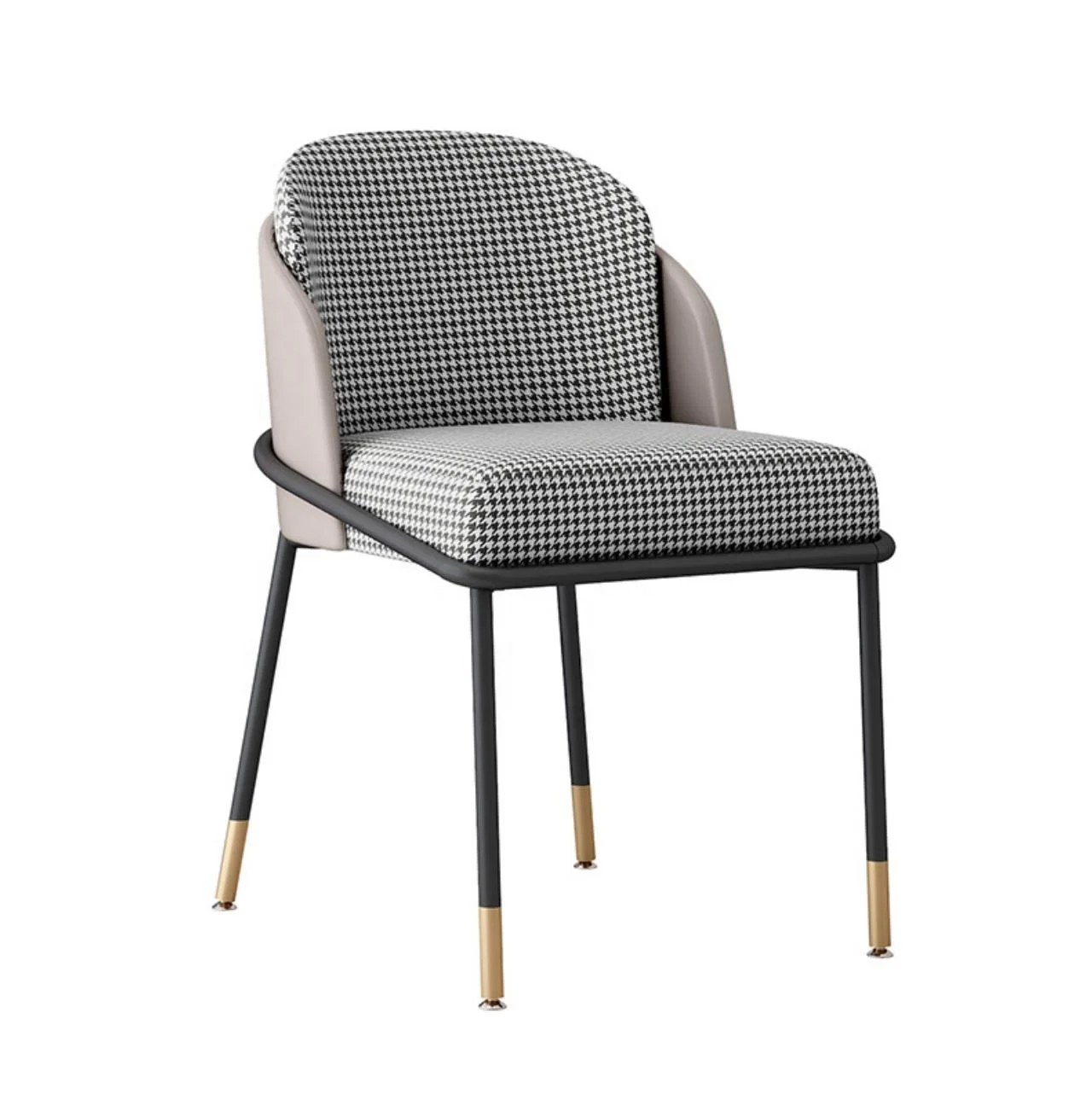 

Luxury hotel furniture fabric leather Armless chair custom colour