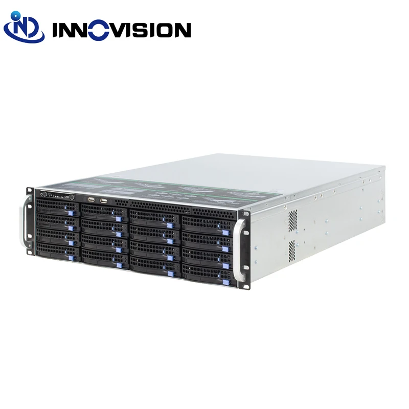 Hotswap 3u корпус для стойки 650 мм с 12 Гб мини HD задней панелью 16 HDD бухт сервер