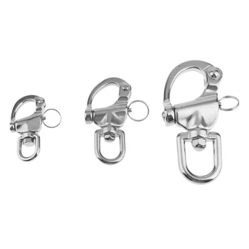 

316 Stainless Steel Swivel Snap Shackle for Boat Marine Yacht Sailing 68mm / 88mm / 124mm