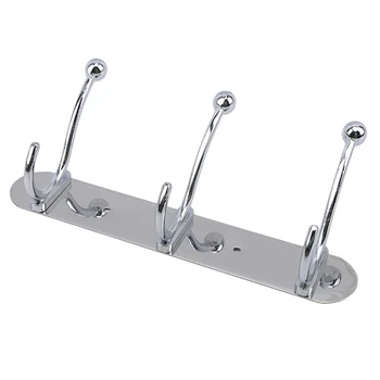 

Multifunctional Stainless Steel Bathroom Hooks Organizer Towel Holder Hooks Kitchen Organizer Cupboard Storage Rack Shelf