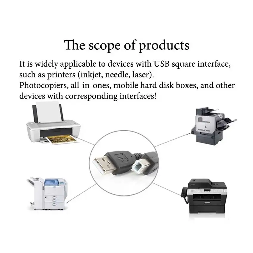 Юйси USB 2 0 высокоскоростной a b кабель Папа папа syn данных для Canon Brother samsung Hp Epson