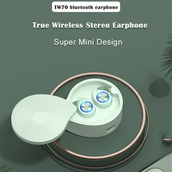 

Wireless Headphones tw70 Bluetooth 5.0 Earphones Airpodding Charging Box With Microphone Sport Waterproof Headsets Earbud
