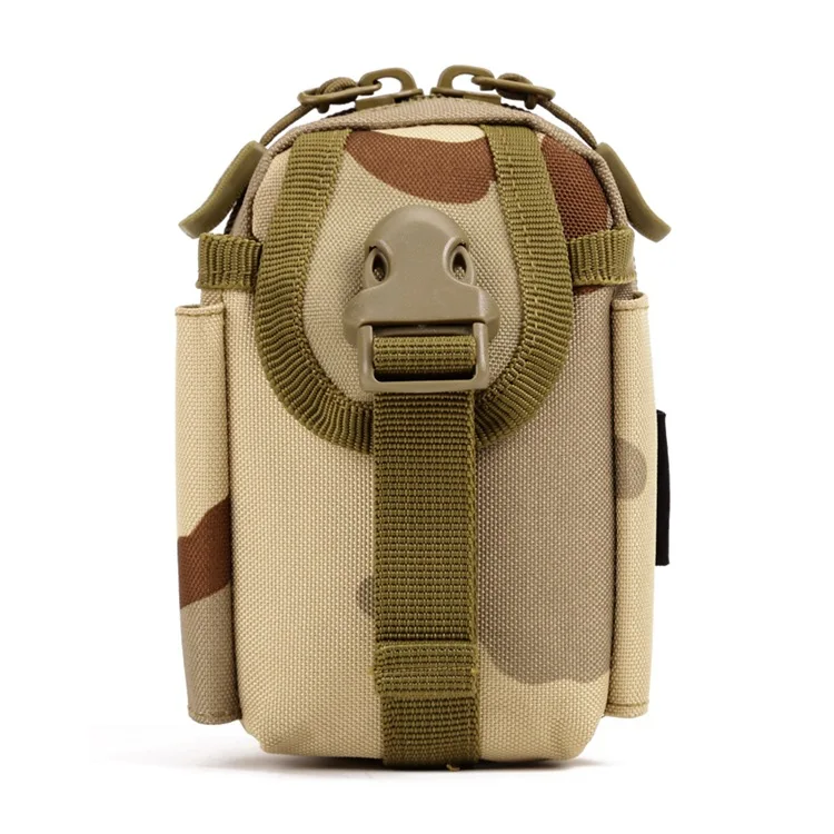 

Tactical Waist Pack Camouflage Wear Leather Belt Outdoor Small Wallet Running Sports Casual Mobile Phone Waist Bag Shoulder Docu