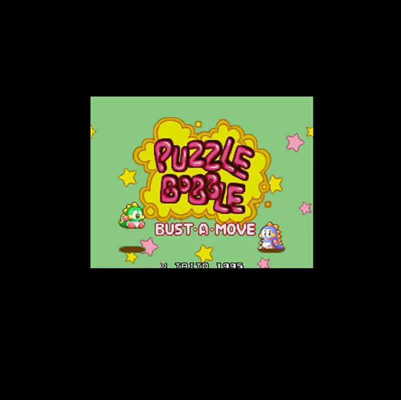 Головоломка Bobble NTSC Версия 16 бит 46 пин большая серая игровая карта для игроков в