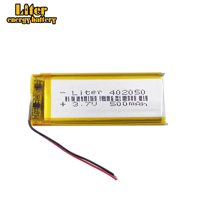Polymer battery 3.7V 402050 042050 500MAH MP4 MP5 GPS DVD X19MP3 battery headset