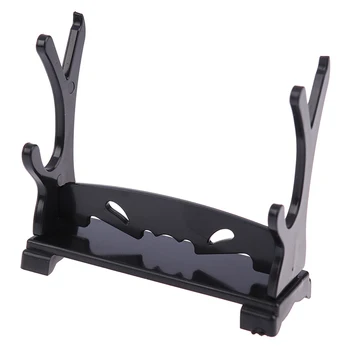 

1PCS Acrylic Bracket Rack for Cartoon and Comics Show Black Two Tiers Holder Display Stand Sword Magic Wand Collection