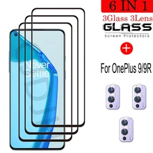 Vidro temperado para oneplus 9 à prova de explosão protetor de tela de vidro para oneplus 9r filme de câmera para oneplus 9 r 1 + 9 r