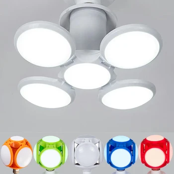 

E27 LED Bulb 40W AC85-265V Cold White Bombilla Led Spotlight Lampada LED Light 5 Color Folding Football UFO lamp Indoor Lighting