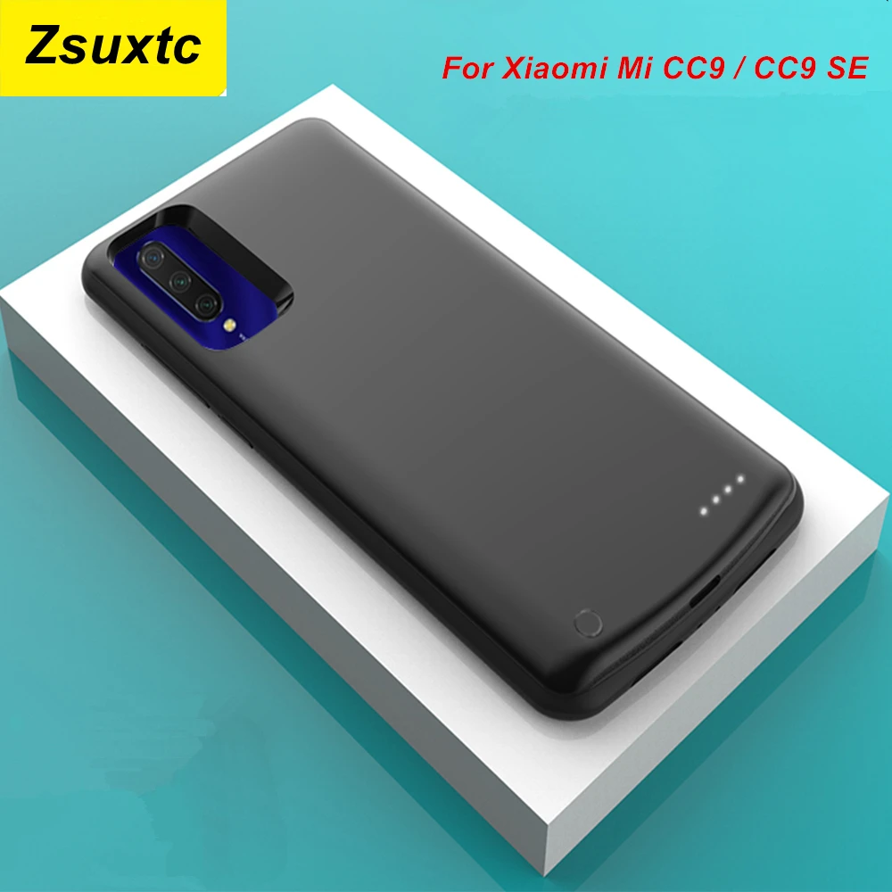 

Чехол для аккумулятора Xiaomi Mi CC9, Mi CC9 SE, 6500 мАч, чехол для смартфона, внешний аккумулятор для Xiaomi Mi CC9 SE, чехол для зарядного устройства MiCC9