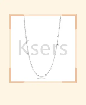 

100% 925 Sterling Silver 2019 Spring Shine Rose Gold Joined Hearts Beaded Necklace Chain Launched in Succession Stay tuned