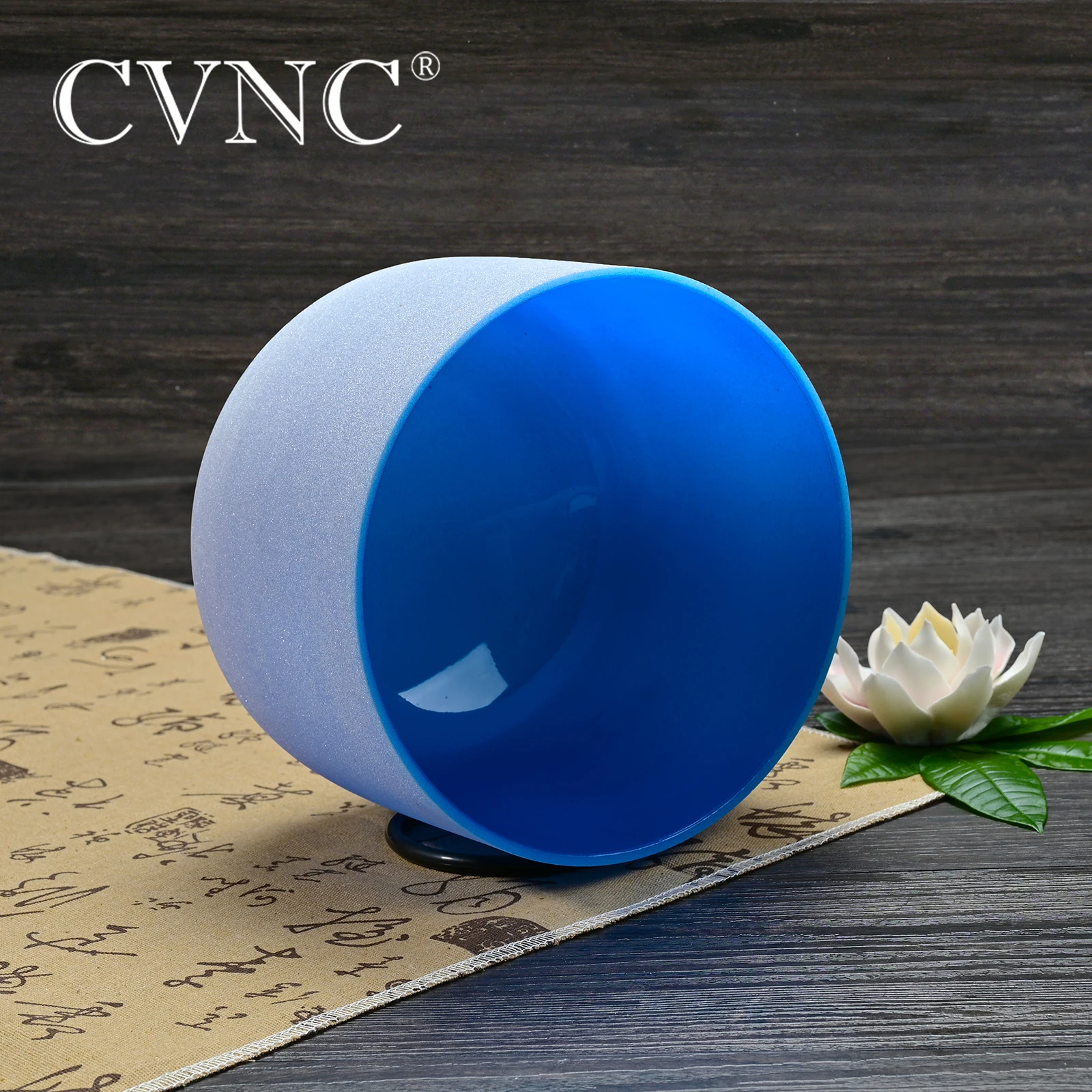 

CVNC Big Promotion 1PC 9" Color Note A# or D# or G# Frosted Quartz Crystal Singing Bowl
