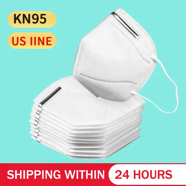 US $17.82  20PCS N95 Mask Mouth Face Mask Dust KN95 Masks PM2.5 Anti-fog Protective Respirator Reusabl