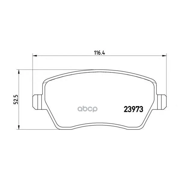 Колодки Тормозные Nissan Micra 03/Renault Clio 05передние Brembo P68033 Brembo арт. P68033