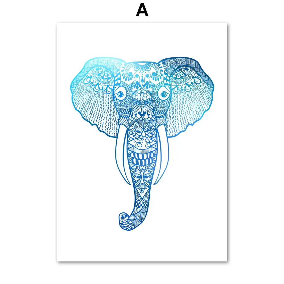 Abstract-Geometric-Elephant-Mountain-Wall-Art-Canvas-Painting-Nordic-Posters-And-Prints-Wall-Picturs-For-Living (3)