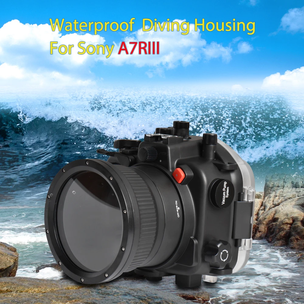 Водонепроницаемый чехол для камеры sony A7 III A7R III A7M III 40 м защитный чехол для камеры для дайвинга с объективом 28-70 мм 1 шт