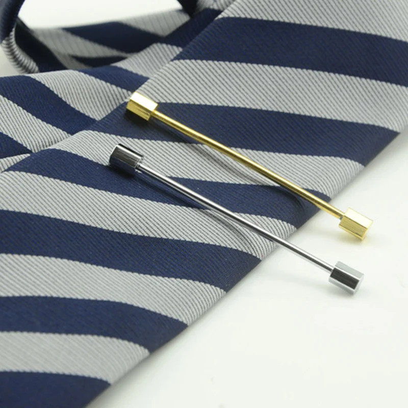 New Men 5.4cm Collar Clips Needle Brooch Pin Wedding Plated Clip Tie Bar Pins J55 | Украшения и аксессуары