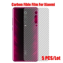 5Pcs Carbon Fiber Back Screen Protector Film Stick