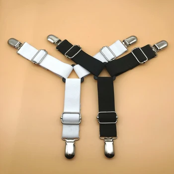 

Hot Selling 2/4pcs Bed Suspender Straps Mattress Fastener Holder Triangular Grippers Sheet Clips