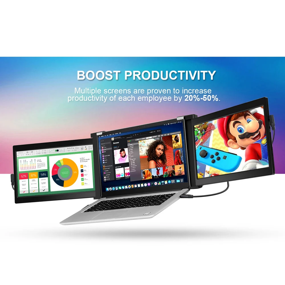 Eyoyo  ޴ IPS , 13.3 ġ 1920x1080 USB-C HDMI ̹ ÷, FHD PS4 Ʈ ȭ, ġ Ʈ PS4 