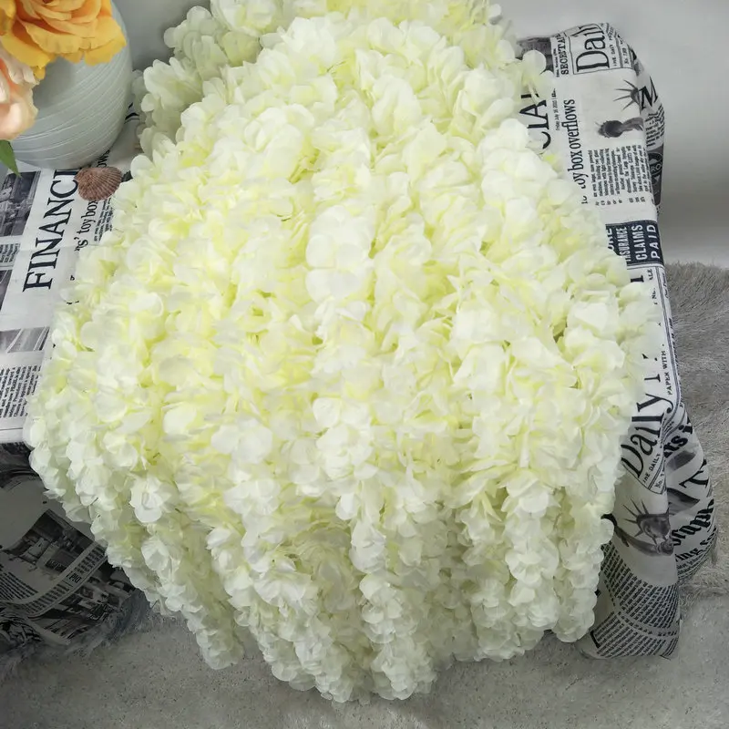 100cm Artificial Hydrangeas flower rattan orchid string wedding hydrangea vines simulation floral home decoration | Дом и сад