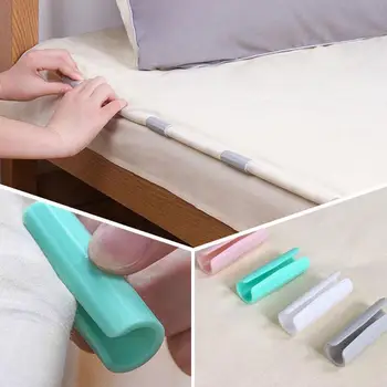 

Bed Sheet Clip Slip-Resistant Fixing Clip Holders Clamps Mattress Fasteners 10Pcs Pegs Coverlet Holder Grippers Clothes E6X0