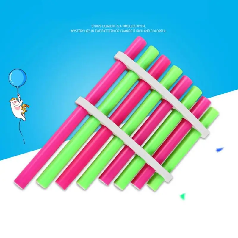 DIY простой Пан игрушечные флейты упражнения Hands-on способность Творческий Panpipe Kindergarden Искусство Дети гладкий внешний вид подарок