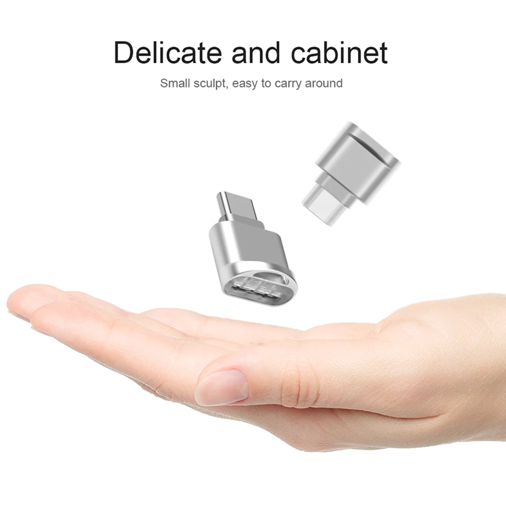 Kebidumei портативный мини-считыватель карт type C Micro SD TF считыватель карт OTG адаптер USB 3,1 кард-ридер для телефона