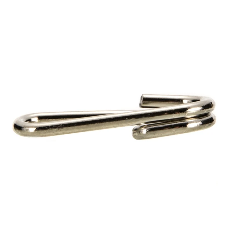 

50pcs/100pcs Stainless Steel Fishing Safety Snaps Clip Interlock Line Terminal Tackle Accessory For Fishing Outdoor Tools