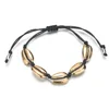 Bohème naturel coquille de mer bracelets porte-bonheur pour femmes hommes été plage de sable à la main chaîne corde chaînes bracelet bijoux à bricoler soi-même