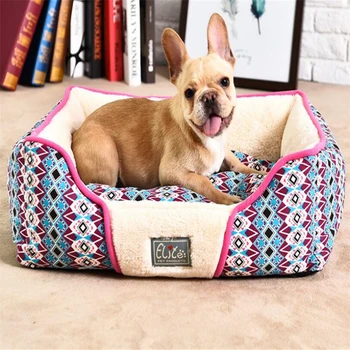 

2019 Pet Bed Pet Mat American country style dog kennel four seasons warm autumn and winter thickened fuzz dog kennel