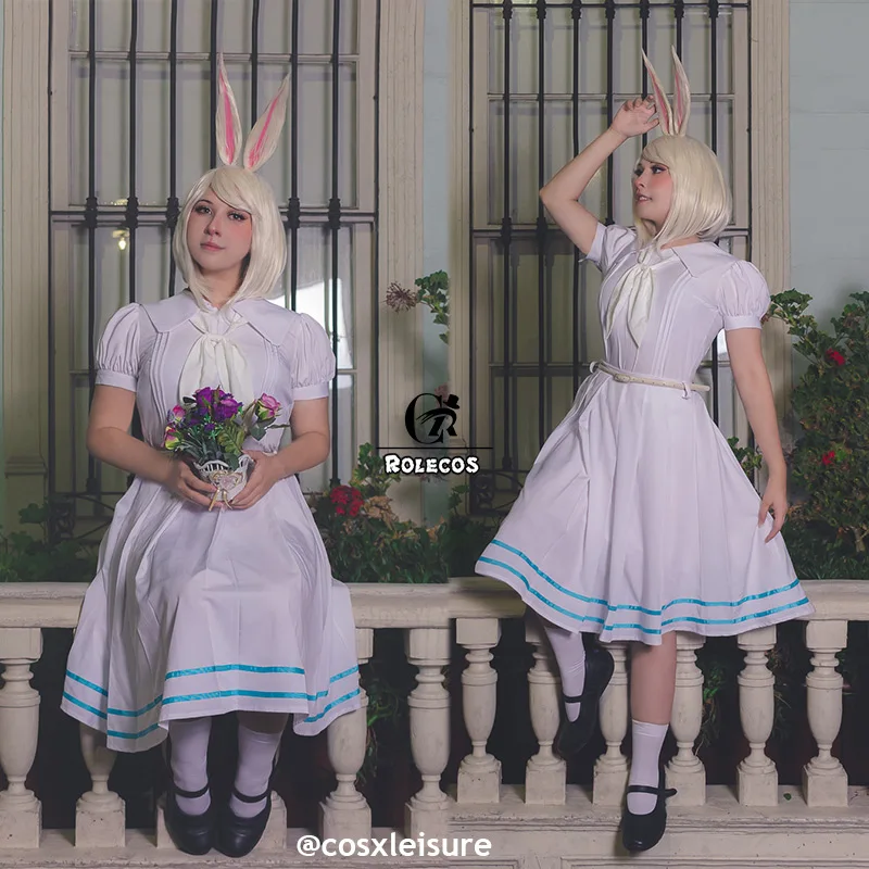 ROLECOS аниме Beastars Haru Косплей Костюм кролик косплей платье девушка Женский костюм