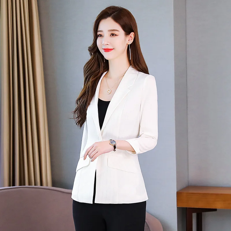 

Short Small Suit Women's Long-Sleeve Coat 2019 Autumn New Style Popular Suit Business WOMEN'S Dress Korean-style Slimming Versat