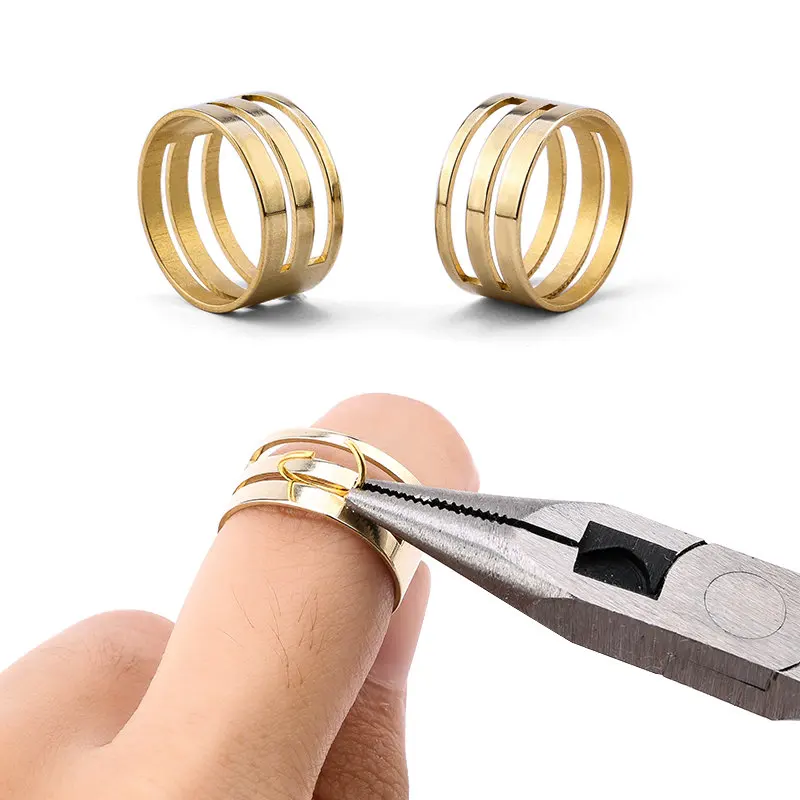 9x18 мм легко открывающееся кольцо, инструменты, закрывающие палец, ювелирные изделия, инструменты, медное кольцо, открывалка для самостоятельного изготовления ювелирных изделий