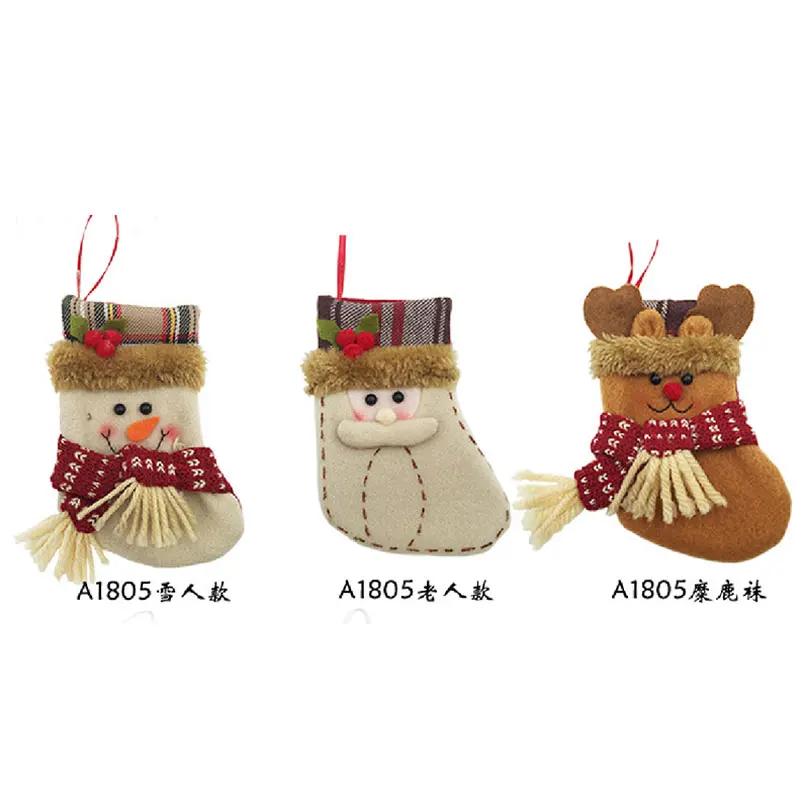Christmas Decoration Socks Gift Bags Snowman Christmas Home Creative Candy Bag