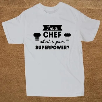 

Man T Shirts Chef Superpower Professions Cotton Tops Short Sleeve Plus Size T-shirt For Men Tee Shirts Clothes