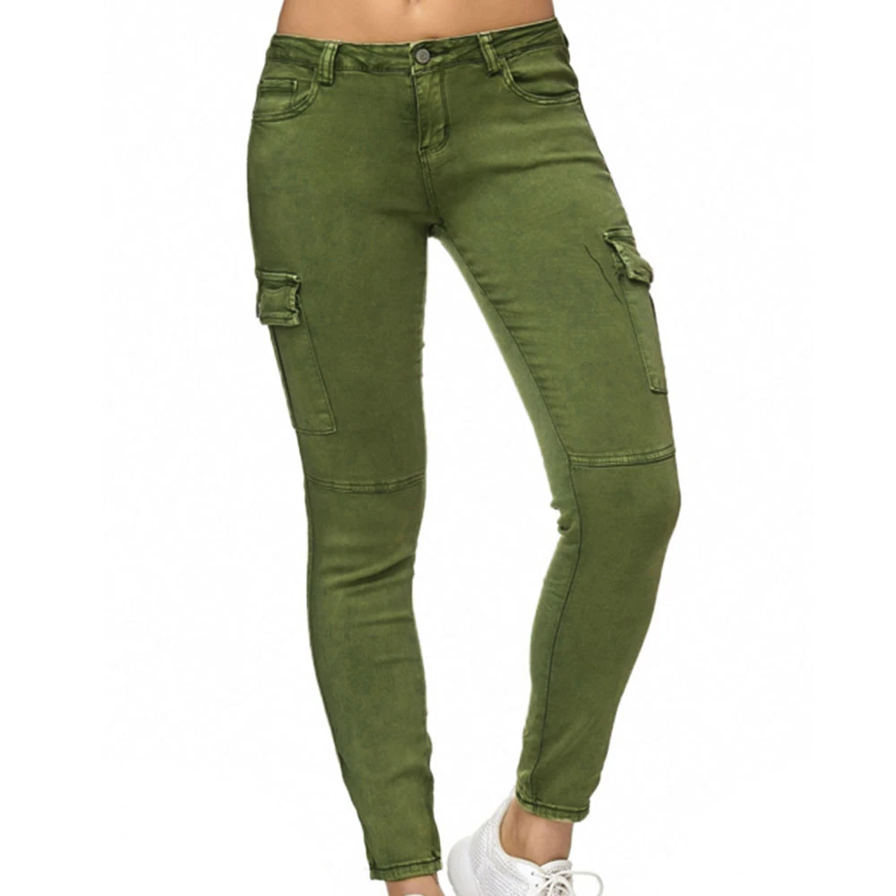 WENYUJH осенние женские повседневные модные однотонные джинсовые штаны с эластичной резинкой на талии, прямые брюки, узкие джинсовые джинсы для девушек размера плюс