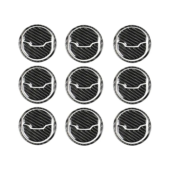 

9X Carbon Fiber Interior Air Vent Outlet Frame Trim for Ford Mustang 2015-19
