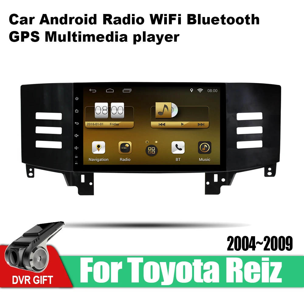 Для Toyota Mark X 2004 2005 2006 2007 2008 2009 Автомобильный фотомагнитола мультимедийный плеер GPS