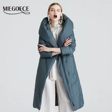 MIEGOFCE 2019 hiver Long modèle veste femme manteau chaud mode femmes Parkas haute qualité Bio-Down femmes manteau tout nouveau Design(China)