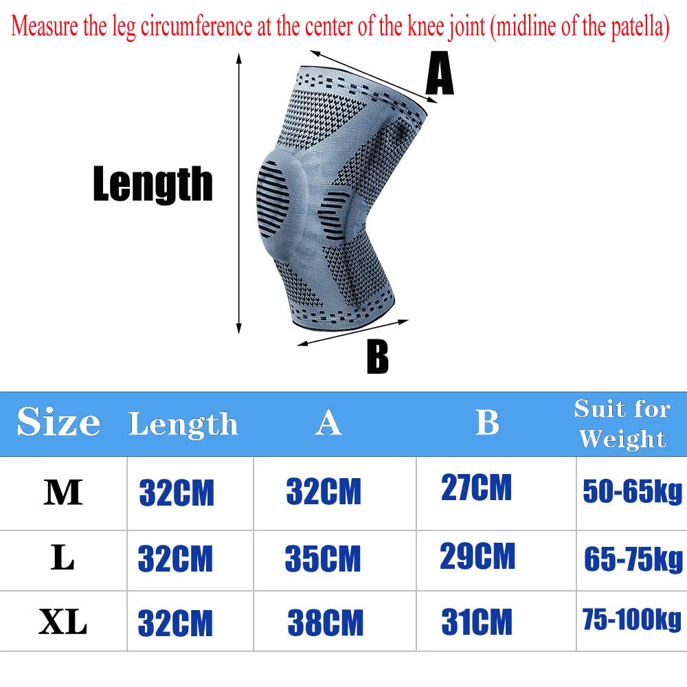 BYEPAIN Professional Knee Brace,Knee Compression Sleeve Support with Patella Gel Pads & Side Stabilizers,Medical Grade Knee Pads 6