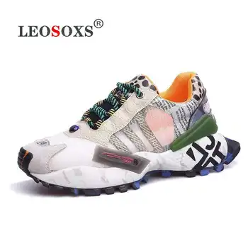 

2020 Genuine Leather Mesh Breathable Casual Sneakers Fashion All-match Color Matching Fashion Luxury Brand Women's Shoes