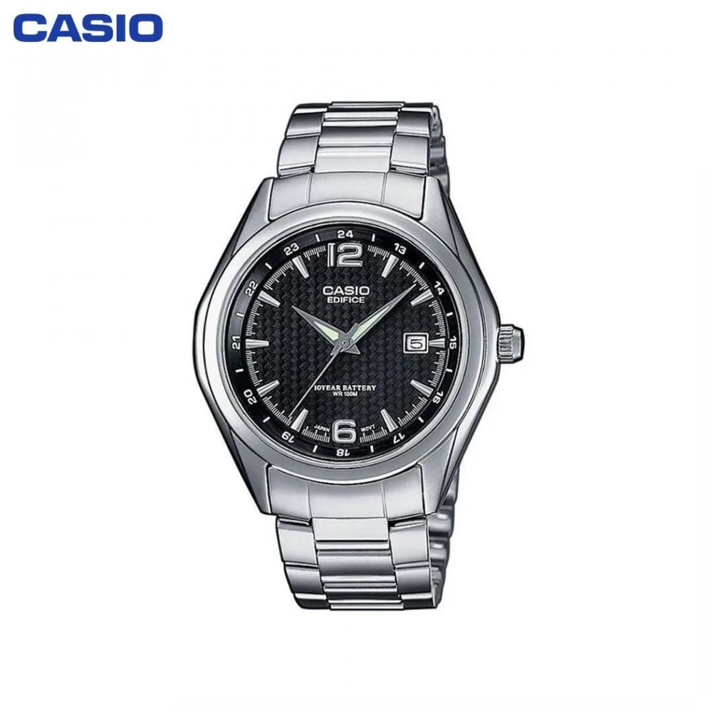 Кварцевые наручные часы Casio EF 121D 1A мужские водонепроницаемые аксессуары на
