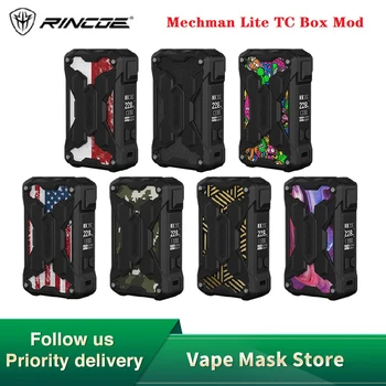 

Original Rincoe Mechman Lite TC Box Mod 228W Max Output Powered by Two 18650 Batteries with Screen E-cig Box Mod Vs Drag 2 / Gen