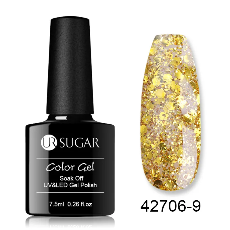 42706-9 Ur Sugar 7,5 мл Гель-лак для ногтей гибридные лаки для маникюра ногтей Полупостоянный УФ светодиодный Гель-лак для дизайна ногтей базовое верхнее покрытие - Цвет: 42706-9